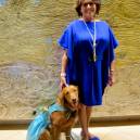 Ricochet the Surf Dog with his human mom, Judy Fridono at the Hero Dog Awards in 2012