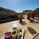 Food Al Fresco outside at the Stanford Inn