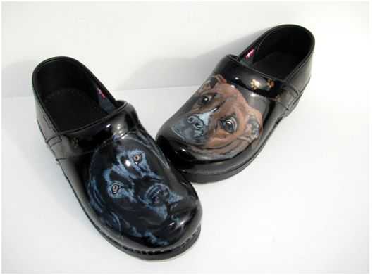 the swanx hand painted clogs