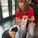 Brook Shields and her pup, Tuzi