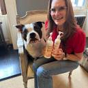 Brook Shields and her pup, Tuzi