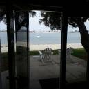 View from your Fido-friendly room to the sands of Paradise Point on Mission Bay.