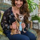 Larissa Wohl with a puppy