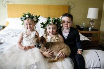 Fido joins the wedding party