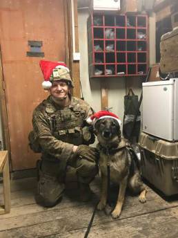 Military Working Dog and his handler