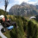 Susan Sims Paragliding in the Alps 